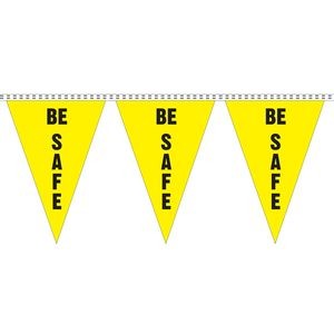60' Safety Slogan Pennant (Be Safe)