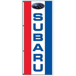 Double Faced Interceptor® Drape Flags (Center Panel - Subaru®) (3' x 8')