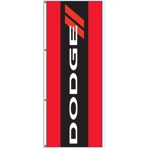 Double Faced Interceptor® Drape Flags (Center Panel - Dodge®) (3' x 8')