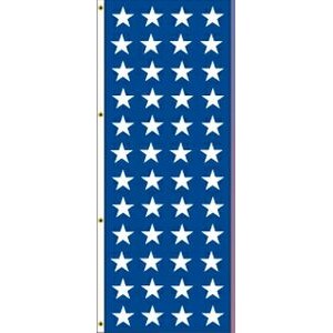 America Forever Free Flying Flag Drape (Blue/White Stars)