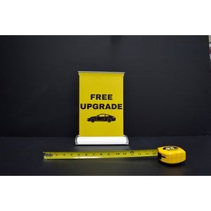 Mini Tabletop 8" x 11.75" Retractable Banner Stand