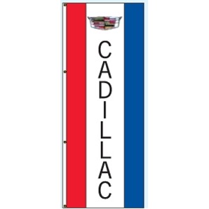 Double Faced Interceptor® Drape Flags (Center Panel - Cadillac®) (3' x 8')