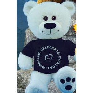 18" Footsie Bears™ Stuffed White Bear