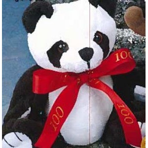6" "GB" Plush Beanies™ Stuffed Panda