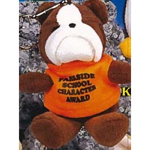 4" Key Chain Pals™ Stuffed Bulldog