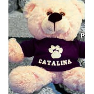 11" Puffy Bears™ Stuffed Pink Bear