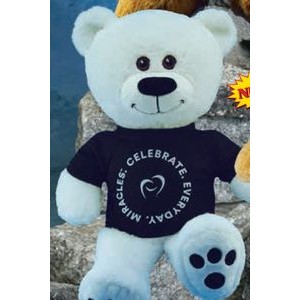 24" Footsie Bears™ Stuffed White Bear