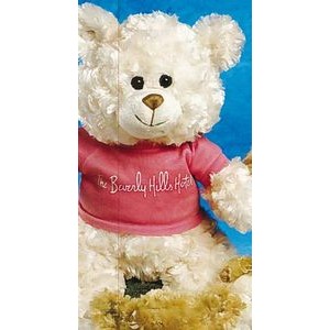 12" Fluffy™ Stuffed Beige Bear
