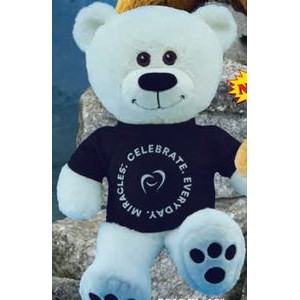 36" Footsie Bears™ Stuffed White Bear