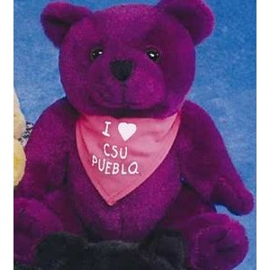6" "GB" Brites™ Stuffed Purple Bear