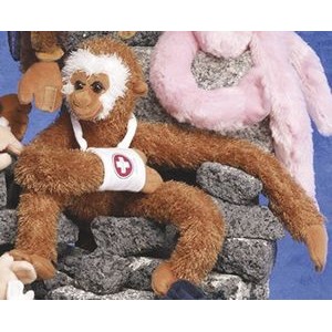 14" Monkey Clinger™ Stuffed Coffee Brown Monkey