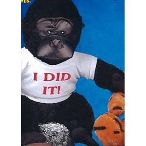 9" Q-Tee Collection™ Stuffed Gorilla