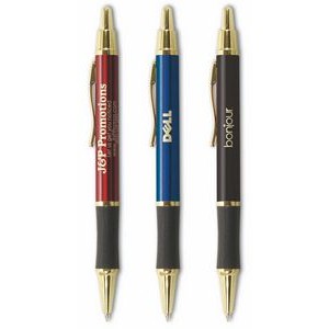 Matrix Grip Pen w/ Gold Top & Accents - LaserMax - Metal Pen