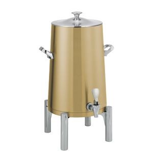 Round Flame Free™ 5 Gallon Thermo-Urn™ w/Classic Lid (Vintage Gold)