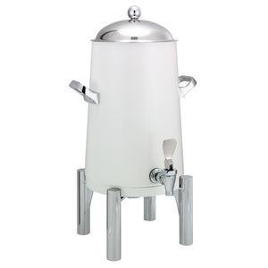 Round Flame Free™ 3 Gallon Thermo-Urn™ w/Domed Lid (White)