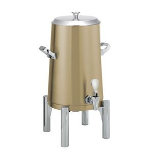 Round Flame Free™ 3 Gallon Thermo-Urn™ w/Flat Lid (Vintage Gold)