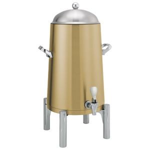 Round Flame Free™ 5 Gallon Thermo-Urn™ w/Domed Lid (Vintage Gold)