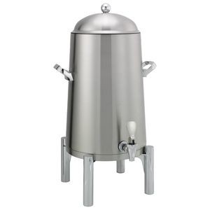 Round Flame Free™ 5 Gallon Thermo-Urn™ w/Domed Lid (Brushed Stainless)
