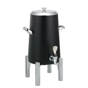 Round Flame Free™ 3 Gallon Thermo-Urn™ w/Flat Lid (Black)