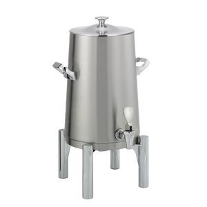 Round Flame Free™ 3 Gallon Thermo-Urn™ w/Classic Lid (Brushed Stainless)