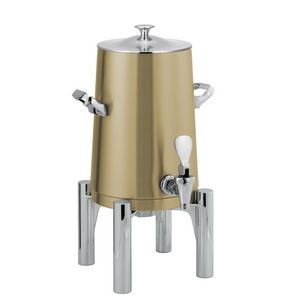 Round Flame Free™ 1.5 Gallon Thermo-Urn™ w/Classic Lid (Vintage Gold)