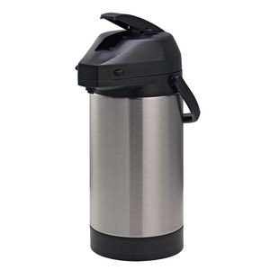 3 Liter Lock N' Carry Stainless Steel Lined Airpot w/Lever Pump Lid (Brushed Stainless)