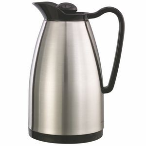 Classic 0.6 Liter Glass Lined Carafe (Silver/Black)