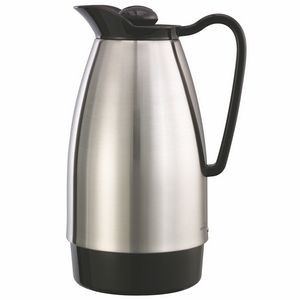 Classic 1.0 Liter Glass Lined Carafe (Silver)