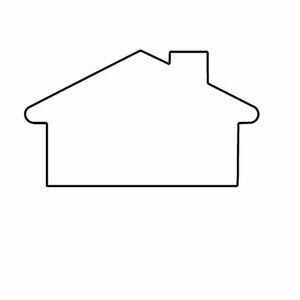 Medium House Outline Magnet - Full Color