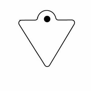Triangle w/Tab Key Tag - Spot Color