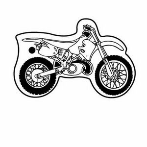 Key Tag - Motorcycle Dirt Bike - Spot Color