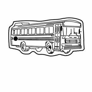 School Bus 6 Key Tag (Spot Color)