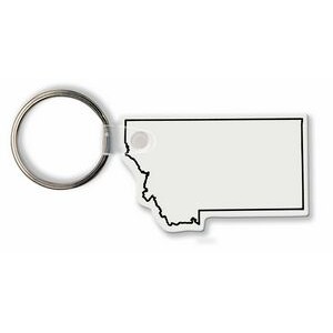 Montana State Shape Key Tag (Spot Color)
