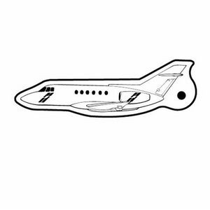 Plain Airplane Key Tag (Spot Color)