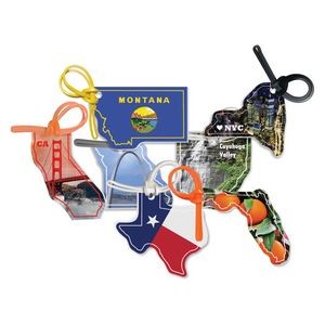 State Bag & Luggage Tag - Soft Vinyl - Full Color