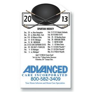 20 Mil Hockey Schedule Magnet - Full Color