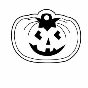 Pumpkin/Jack O Lantern Key Tag - Spot Color