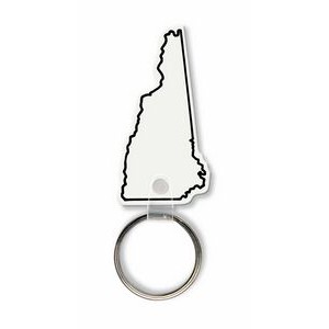 New Hampshire State Shape Key Tag (Spot Color)