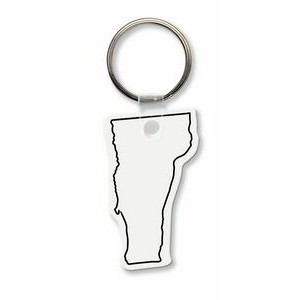 Vermont State Shape Key Tag (Spot Color)