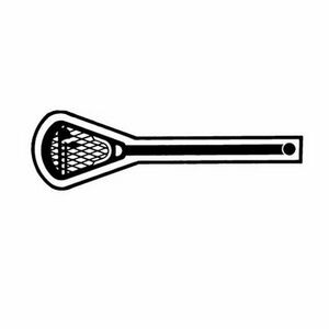 Lacrosse Racket 2 Key Tag - Spot Color