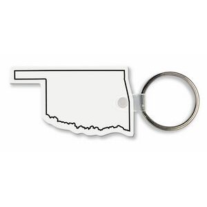 Oklahoma State Shape Key Tag (Spot Color)