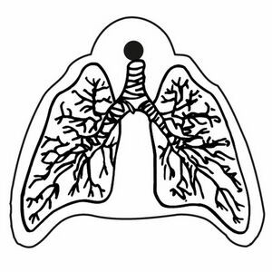 Lungs Key Tag - Spot Color