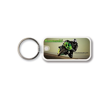 Large Rectangle w/Rounded Corners Key Tag - Full Color