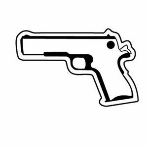 Gun 2 Key Tag - Spot Color