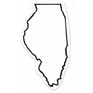 Illinois State Shape Magnet - Full Color