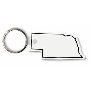 Nebraska State Shape Key Tag (Spot Color)