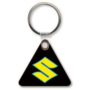 Triangle Key Tag w/Rounded Corners (Spot Color)