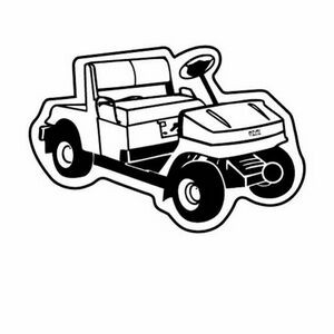 Golf Cart 1 Key Tag - Spot Color