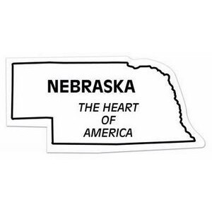 Nebraska State Shape Magnet - Full Color