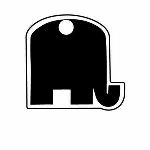 Elephant Key Tag (Spot Color)